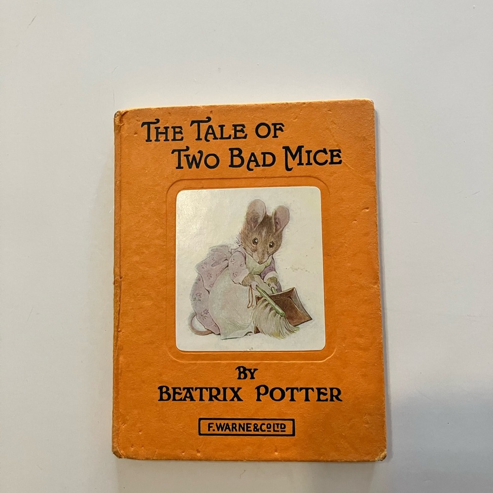 Antique Beatrix Potter The Tale of Two Bad Mice - Orange Children's Book